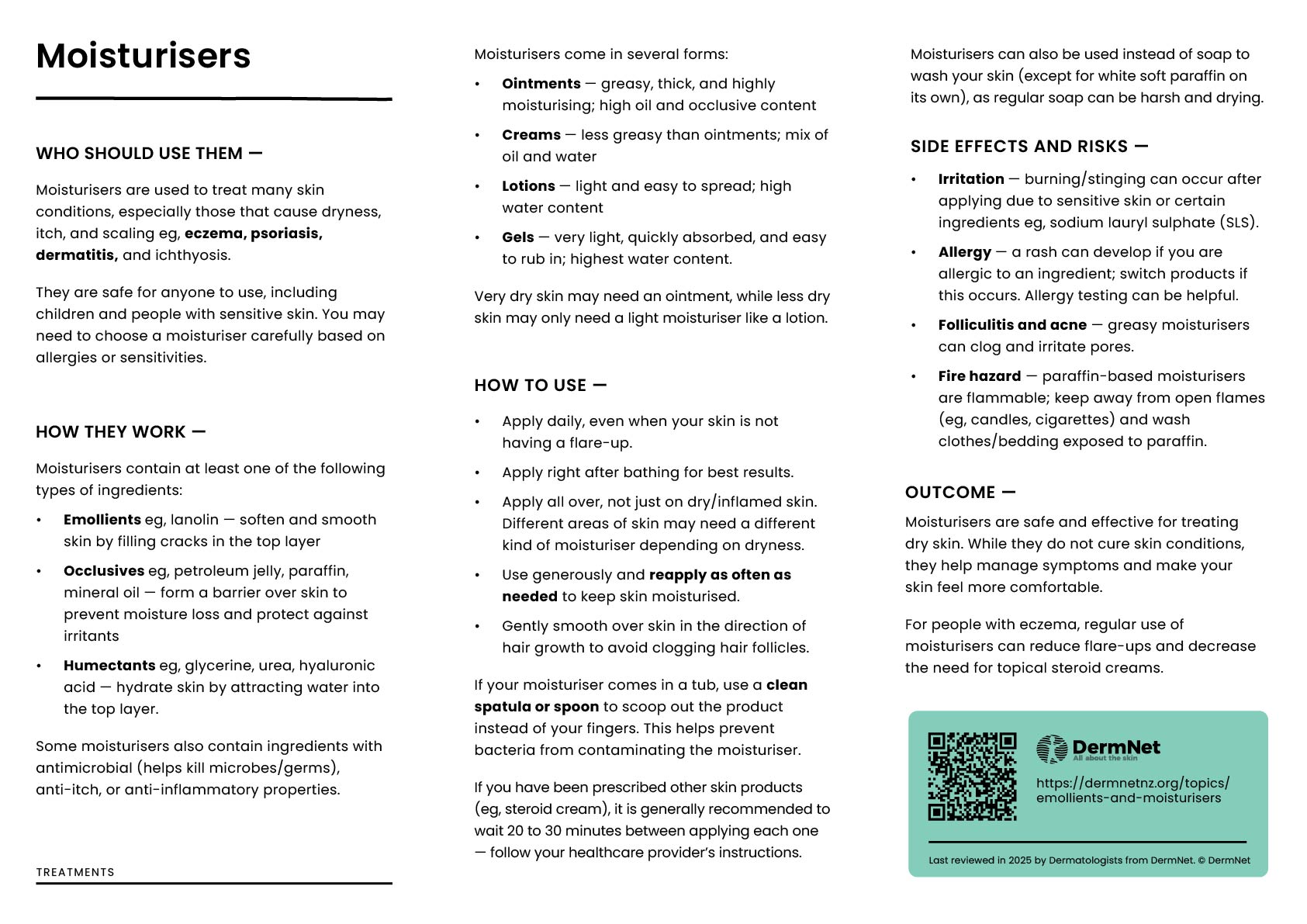 Moisturisers